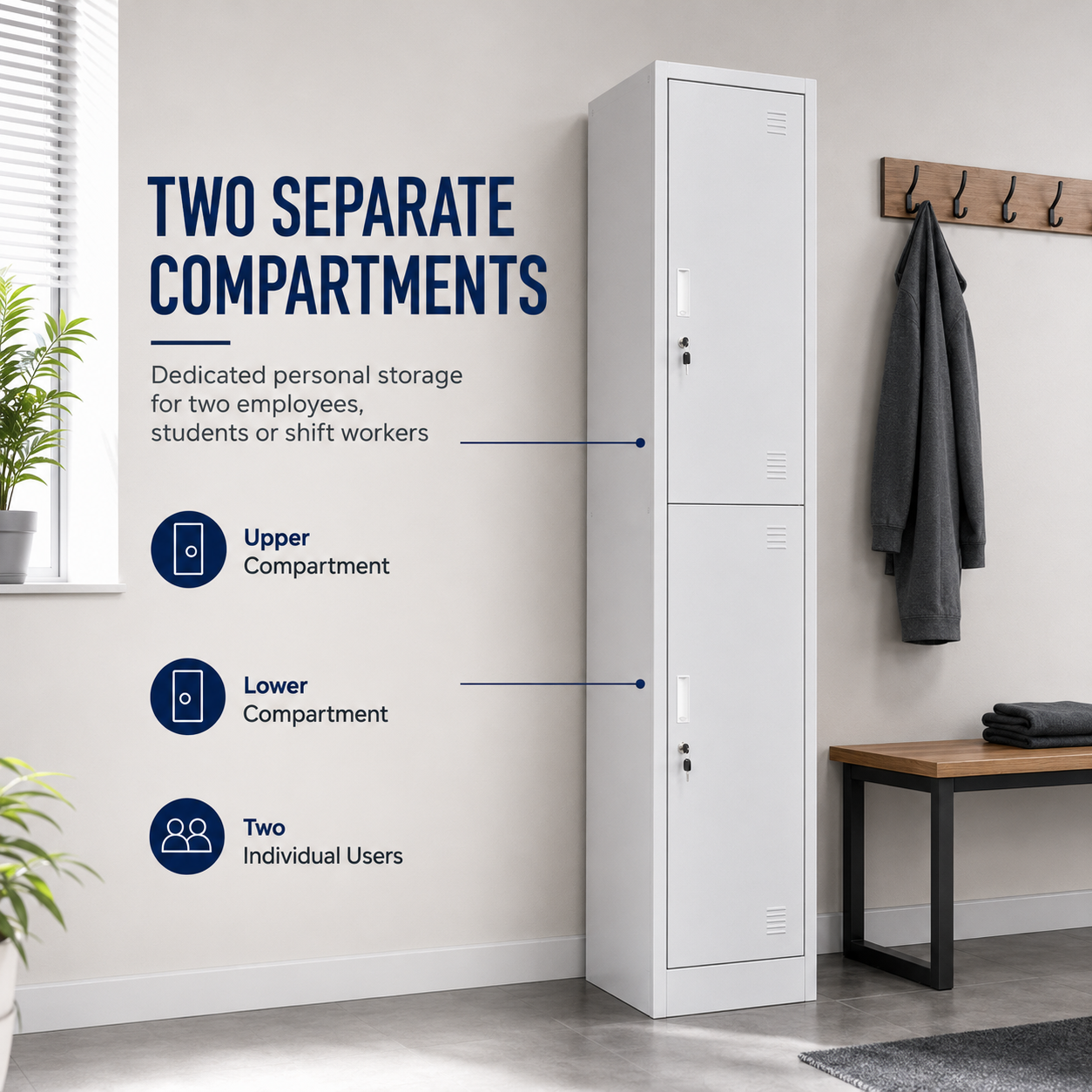 TreeJar 2 door locker Skyland STEL SSL-2 - view 3